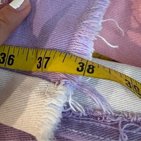 PAODIKUAI Women Patchwork Jeans Raw Hem Denim Pants Slim Bootcut Jean - Picture 9 of 11